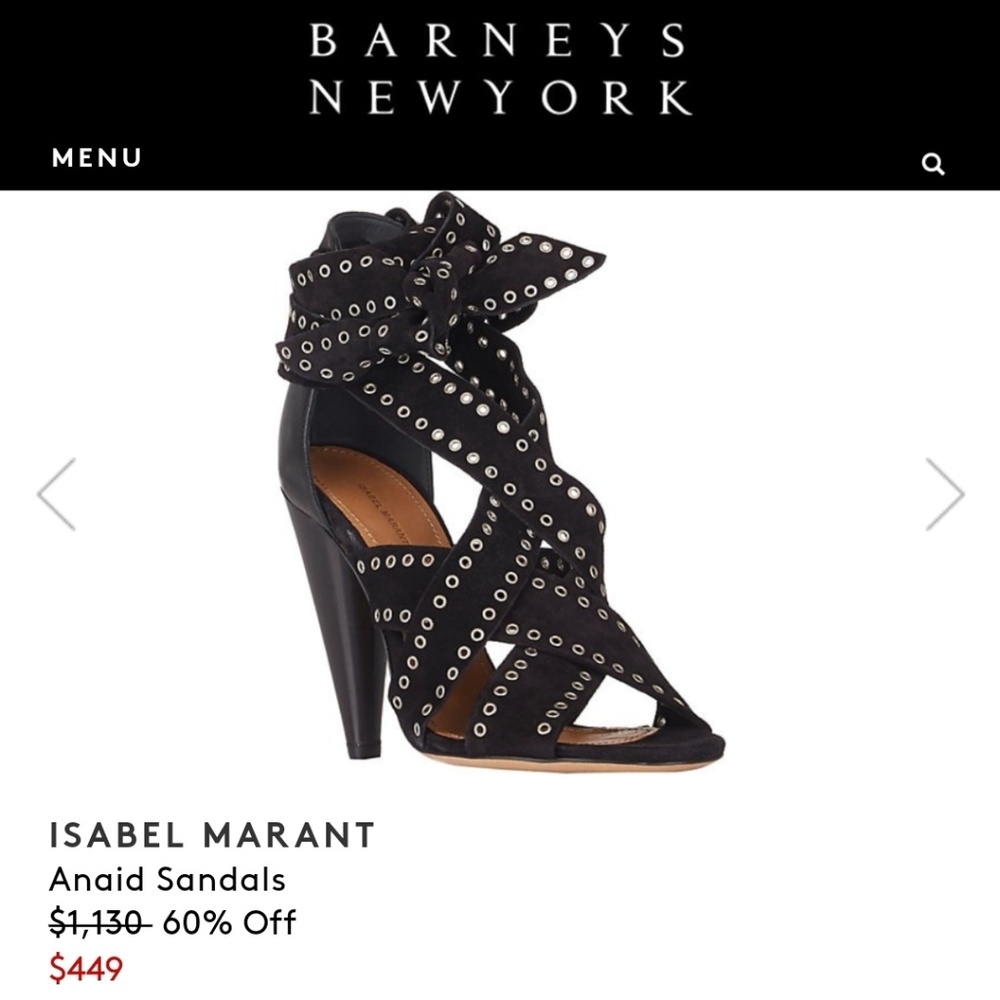Isabel Marant Anaid Lambskin Sandals